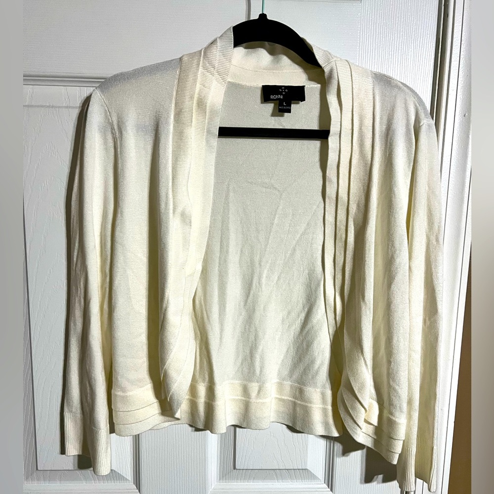 Cream cardigan, large